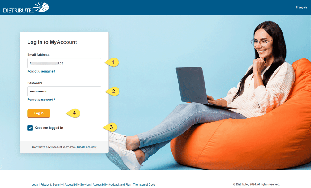 Accessing MyAccount
