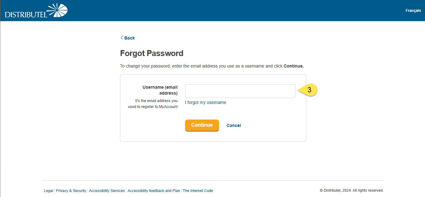 Accessing MyAccount
