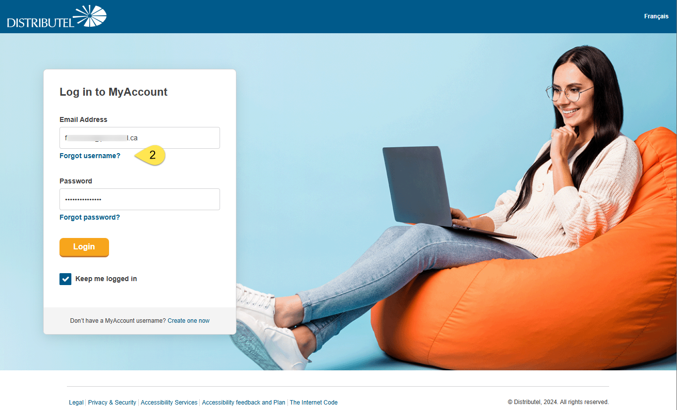 Accessing MyAccount